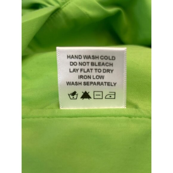 Camila Coelho Green Ruffled Tie-Strap Crop Top Sz M Revolve NWT Summer Coachella - Picture 7 of 7